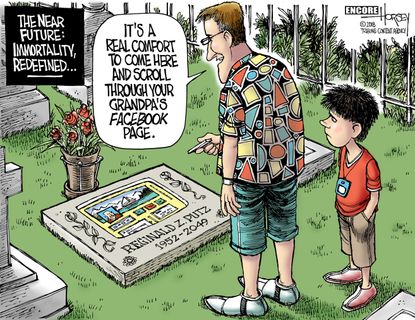 Editorial cartoon U.S. Facebook future