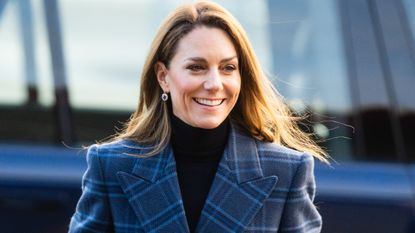 Catherine, Princess of Wales arrives for a visit to the National Curling Academy on January 20, 2026