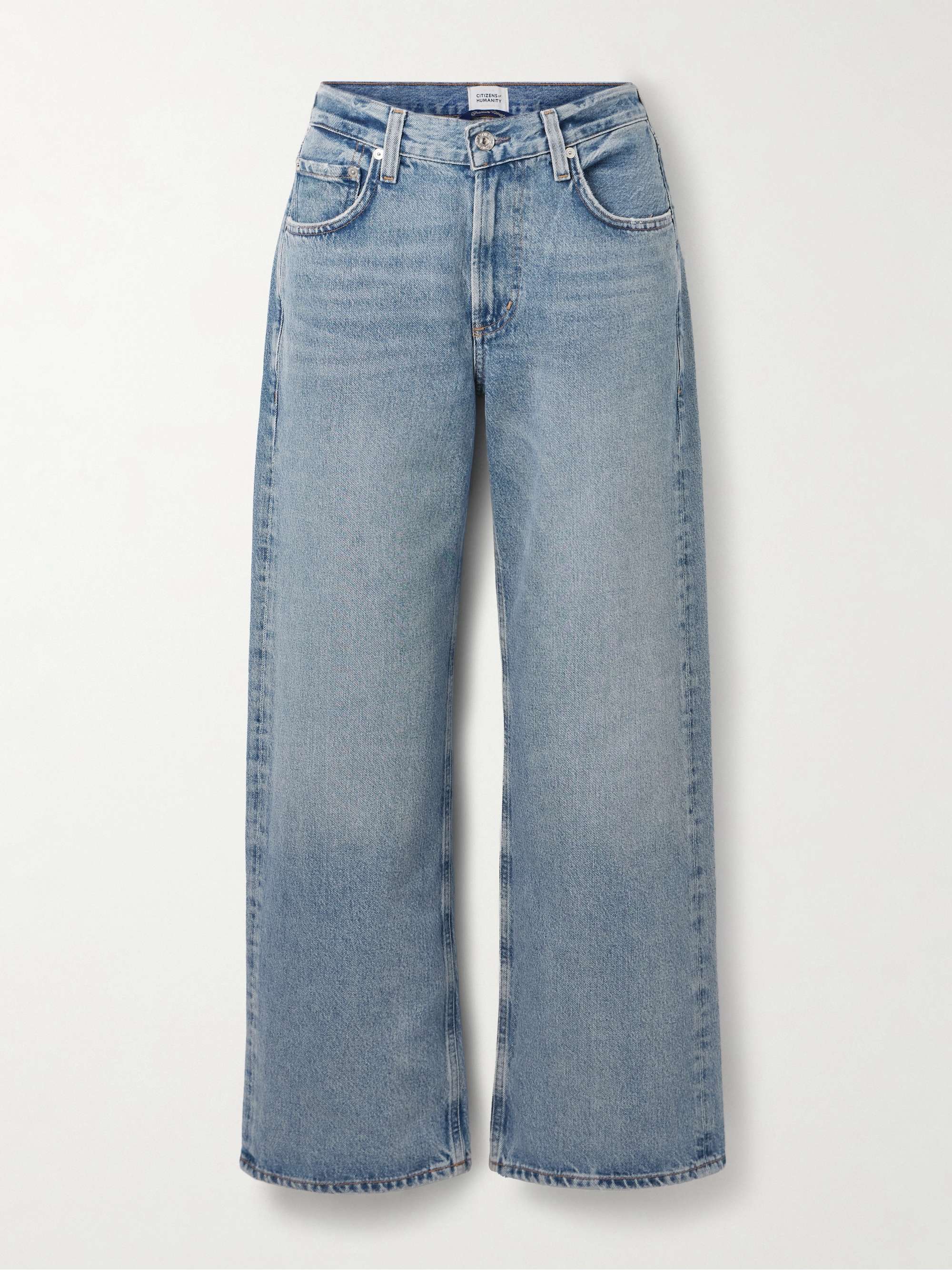 Lindz Low-Rise Straight-Leg Jeans