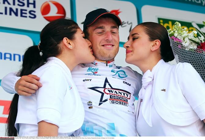 Frederique Robert (Wanty-Groupe Gobert) took the special sprint classification lead