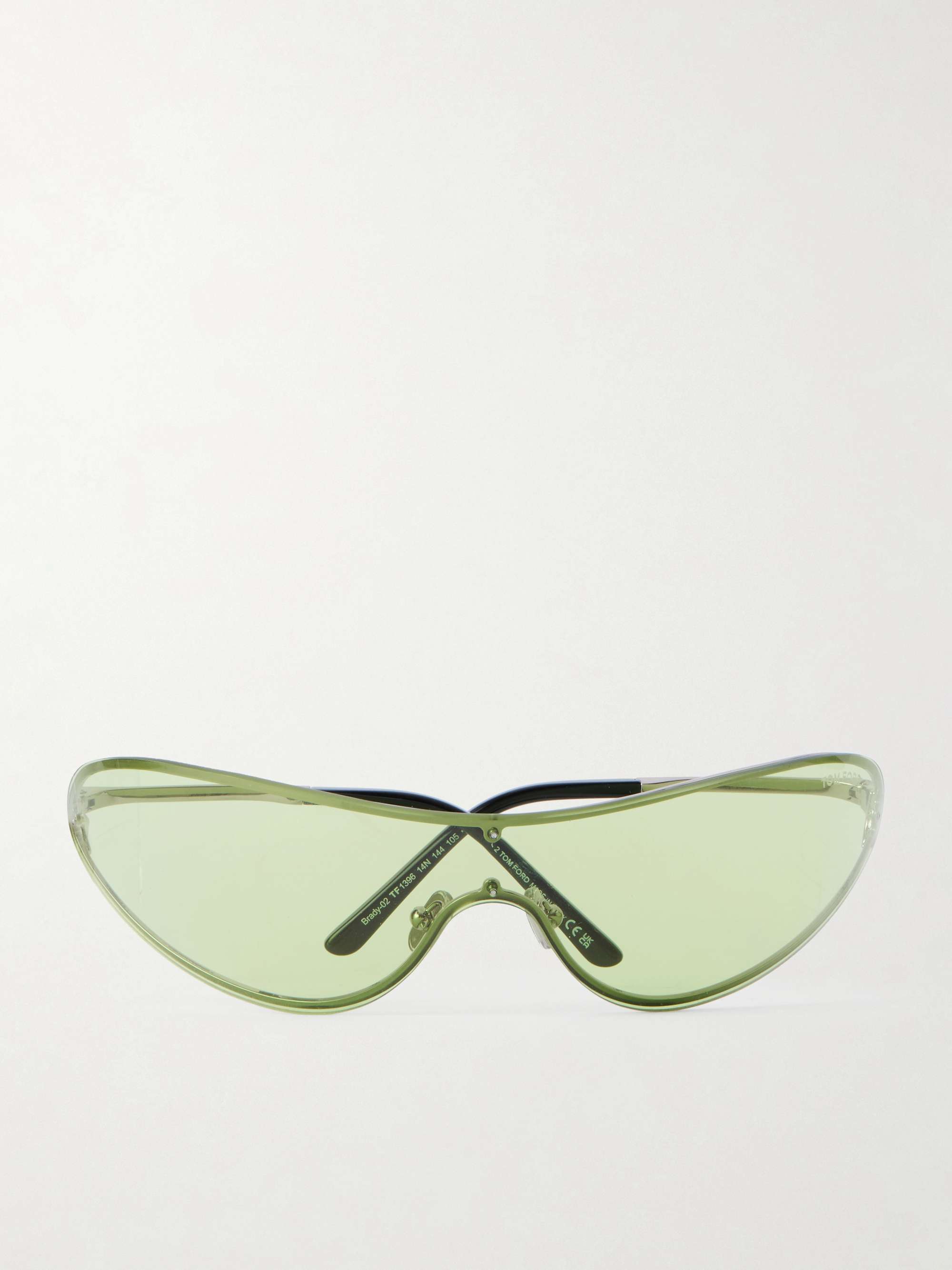 Brady-02 D-Frame Silver-Tone Sunglasses