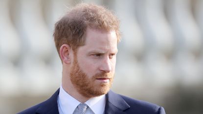 Prince Harry, Duke of Sussex hosts the Rugby League World Cup 2021 draws for the men's, women's and wheelchair tournaments at Buckingham Palace on January 16, 2020 in London, England.