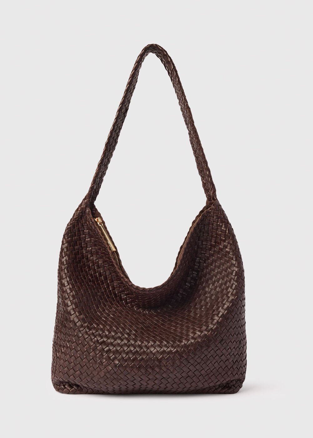 Chocolate Woven Tote Bag