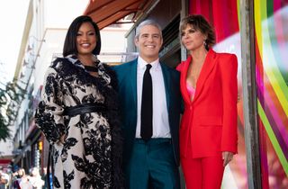 Garcelle Beauvais, Andy Cohen and Lisa Rinna