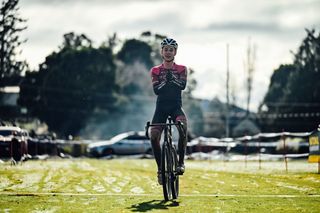 Connor Sens after winning Devil's Cardigan to claim the Australian national gravel title