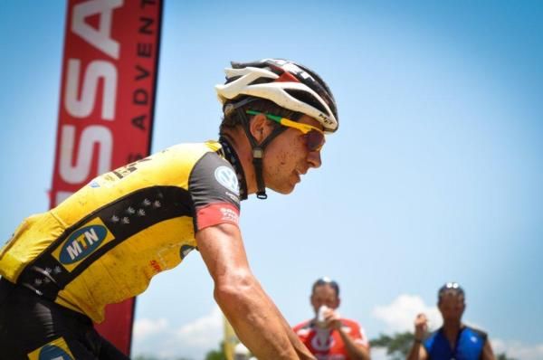 Third place Jacques Janse van Rensburg from the MTN Qhubeka team