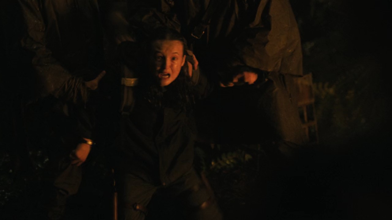 Bella Ramsey as Ellie on The Last of Us Season 2 finale.