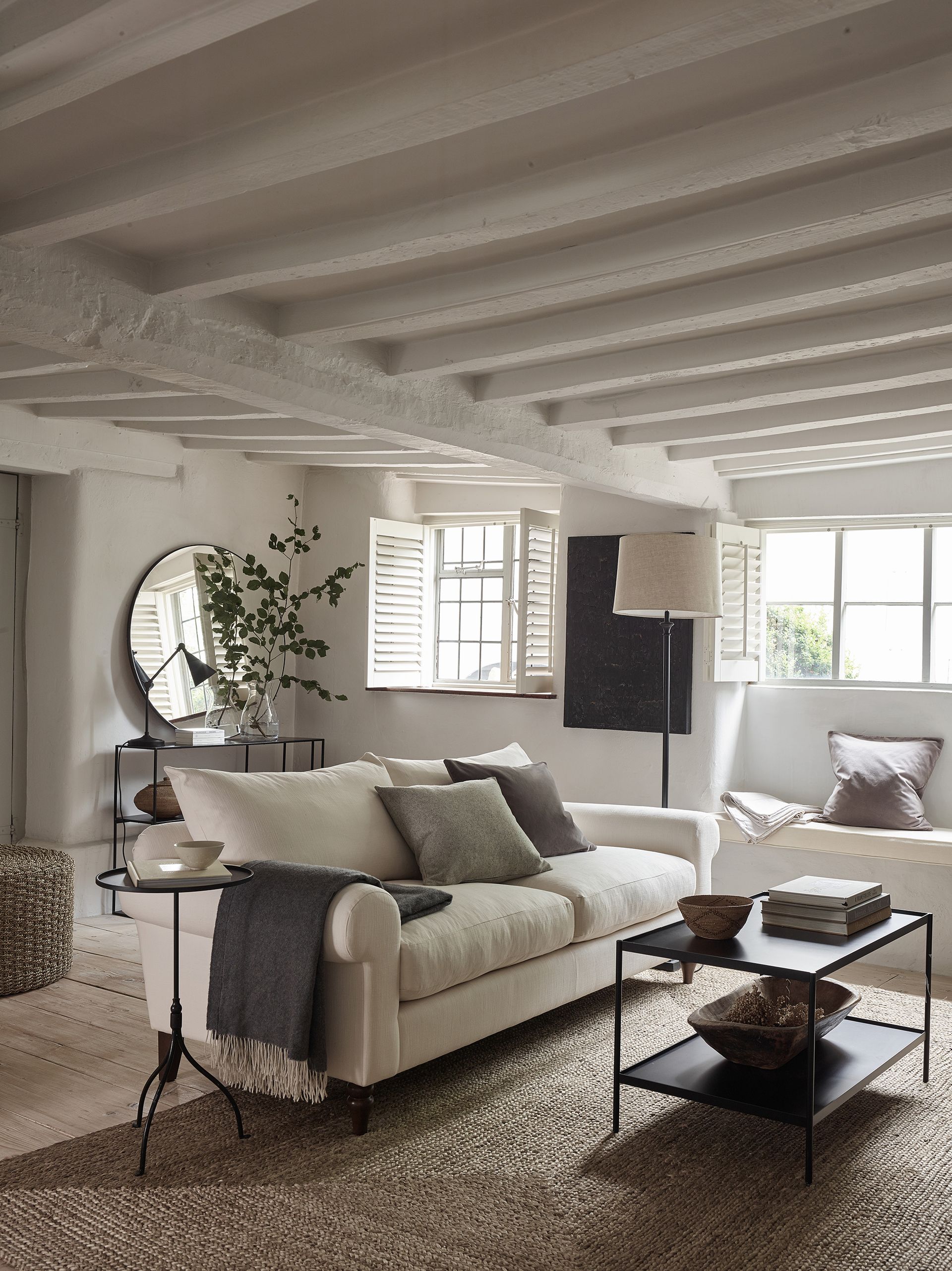 Braided Jute rug in living room