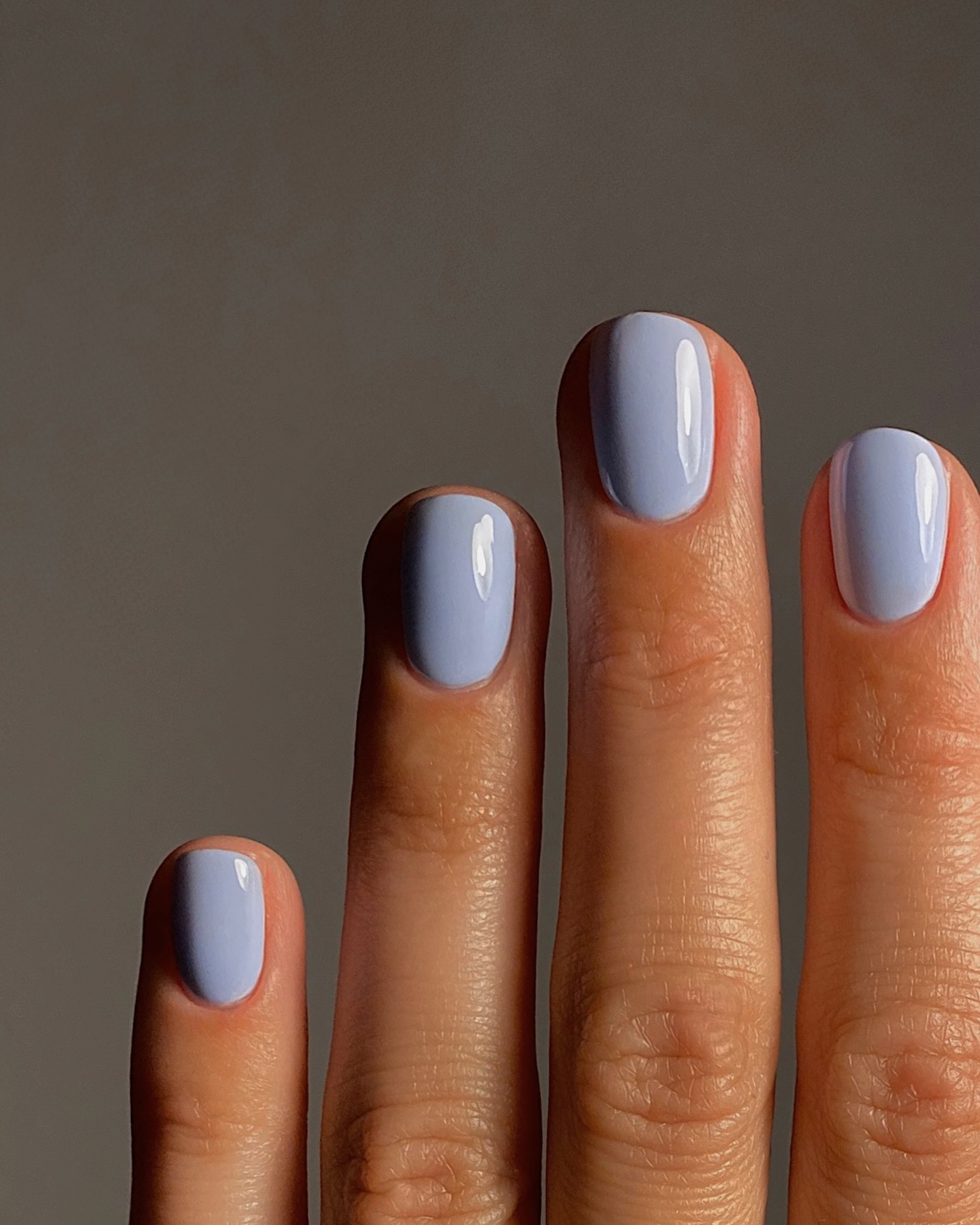 Dustry blue nails