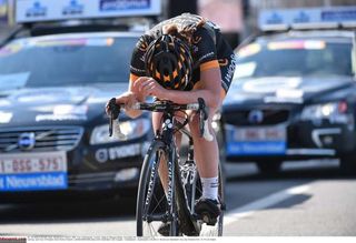 Elisa Longo Borghini digs deep during the Tour of Flanders