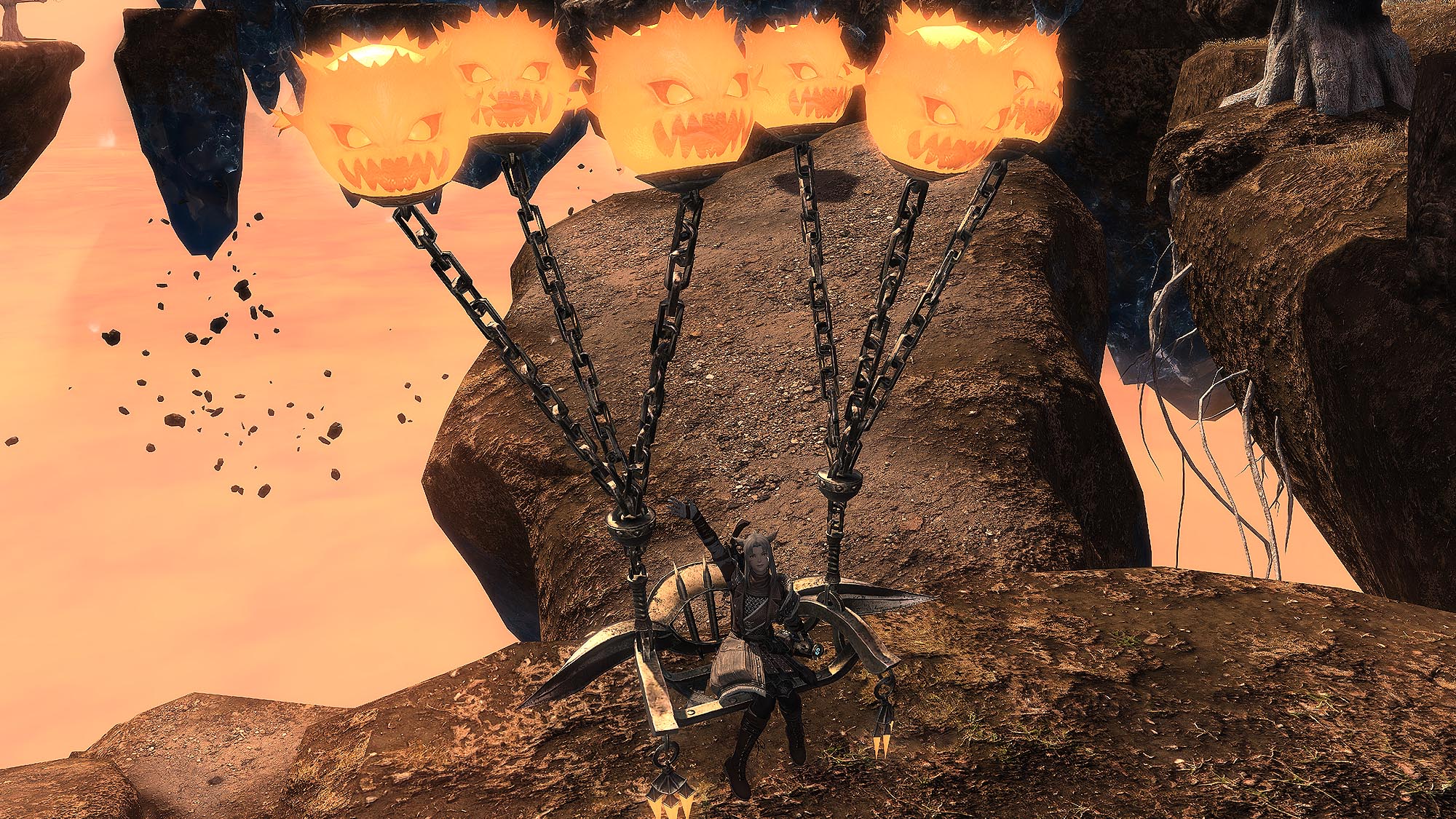 The Final Fantasy XIV mount Bomb Palanquin
