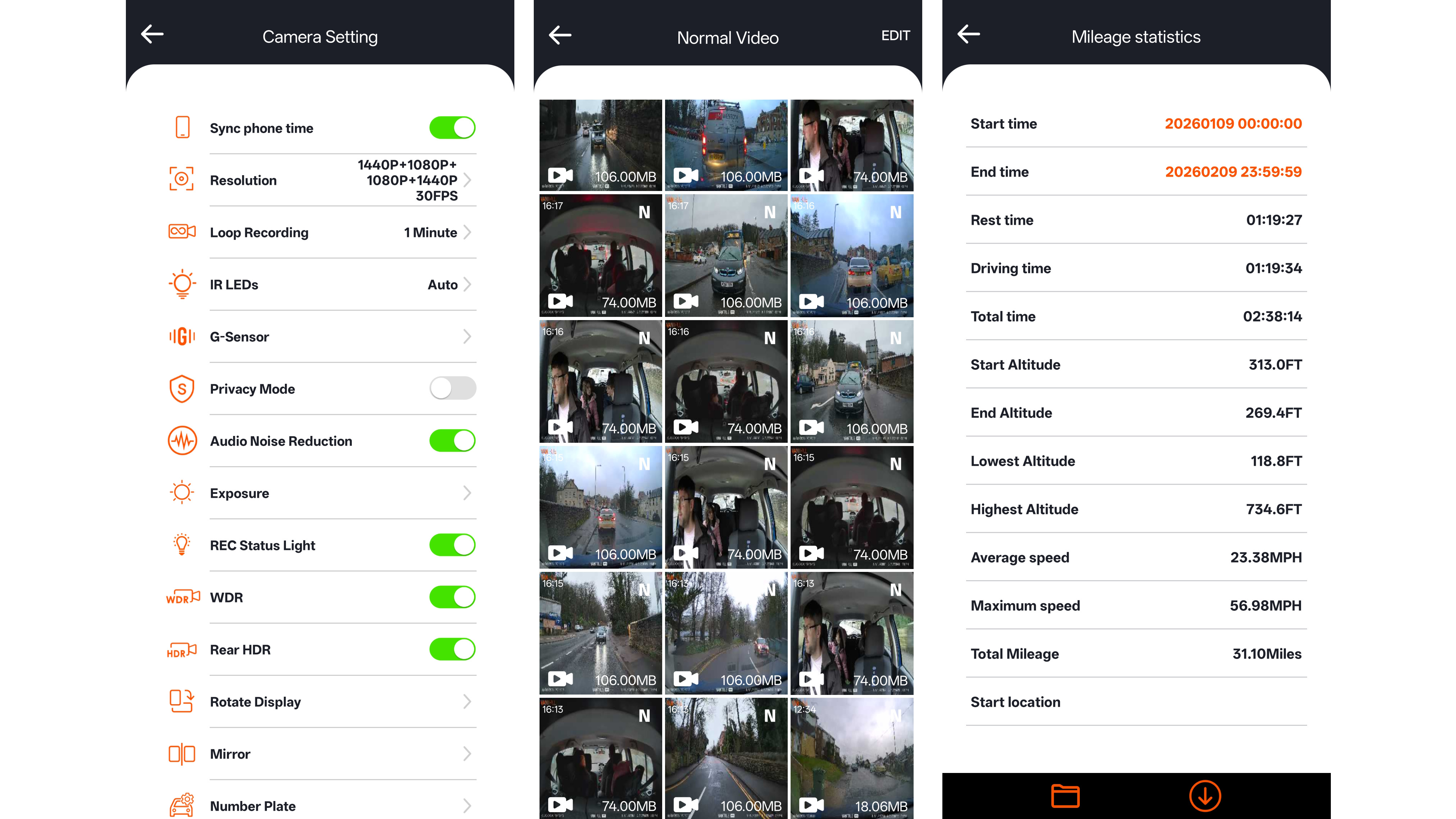 Vantrue Nexus 5S dash cam