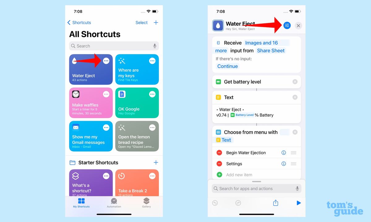 How to eject water from an iPhone with a Siri shortcut Tom's Guide