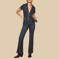 Pilcro The Slim Flared Overalls: was £148 now £51.50 | Anthropologie (save £96.50)