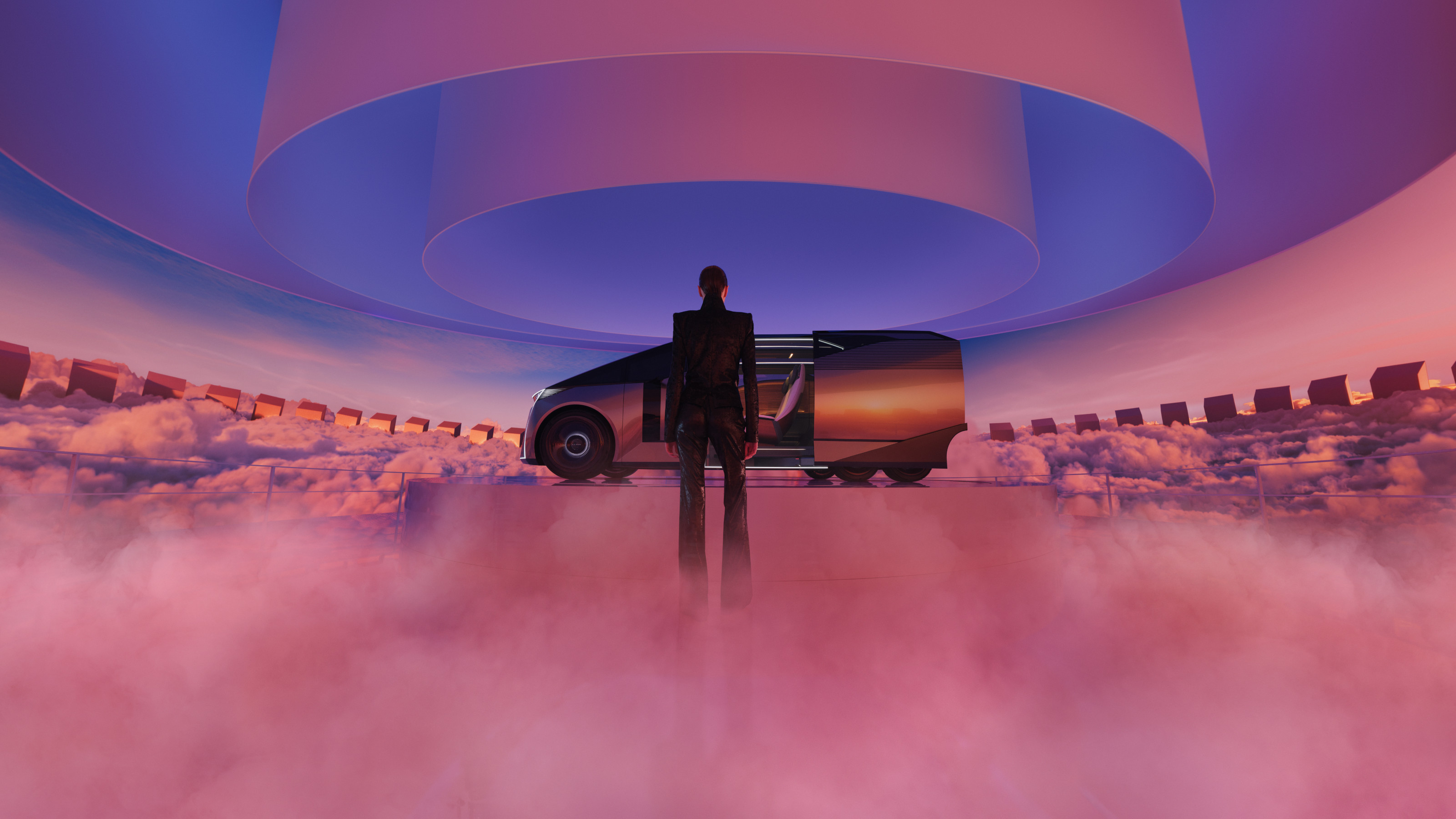 Lexus SPACE, featuring the six-wheeled LS Concept