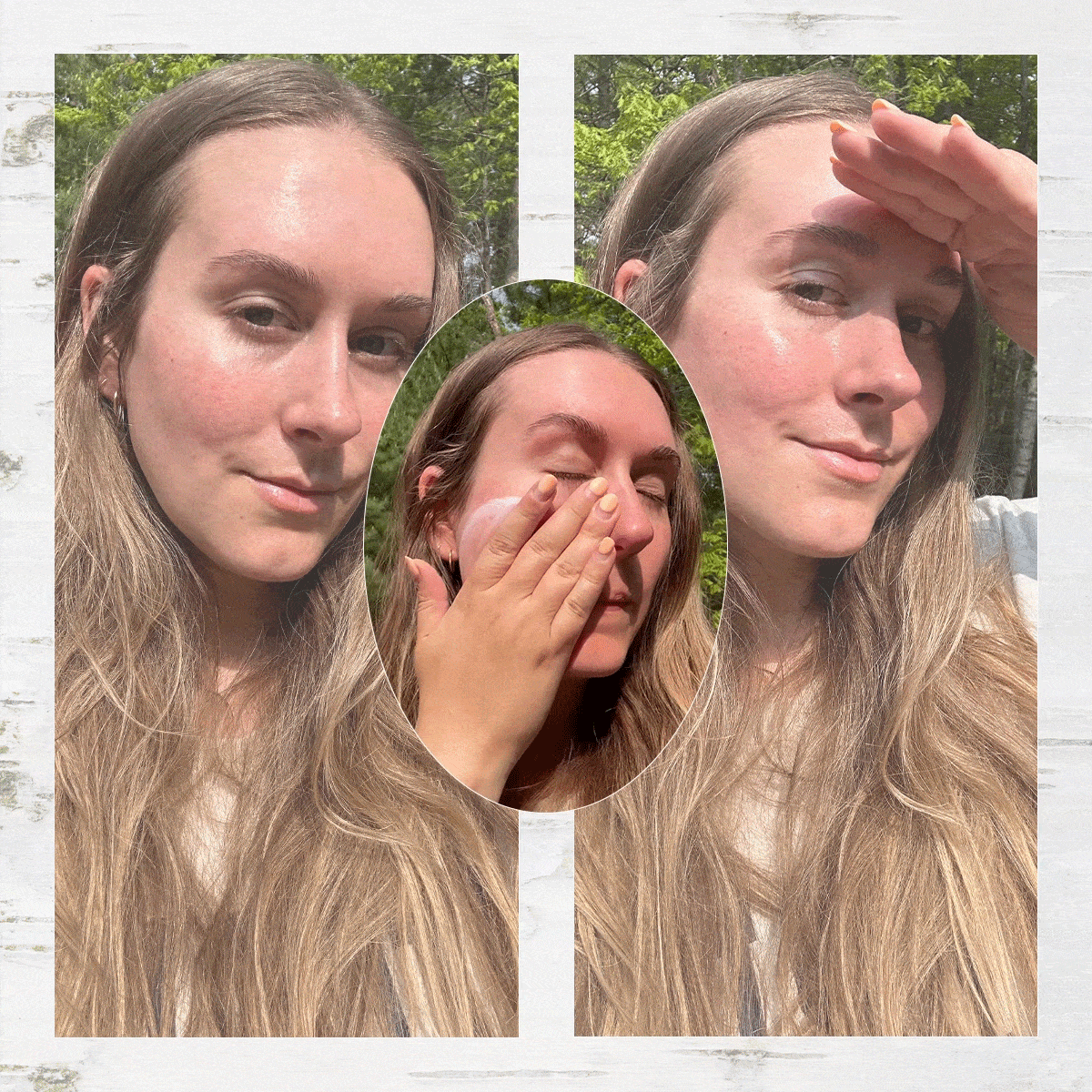 Beauty editor Kaitlyn McLintock wearing Round Lab Sunscreen