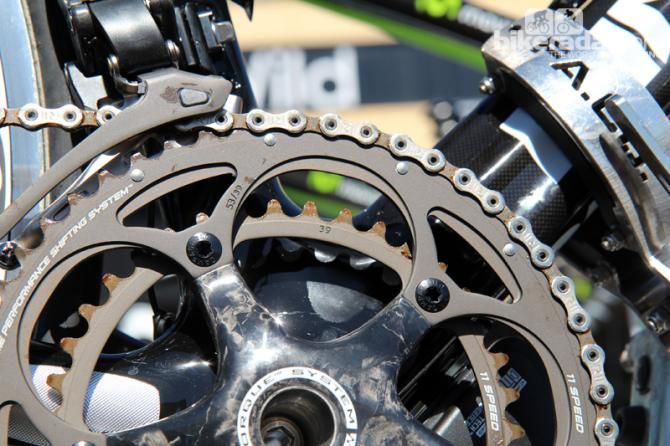 Freshly lubed and ready to go for Stage 1 of the Tour Down Under.
