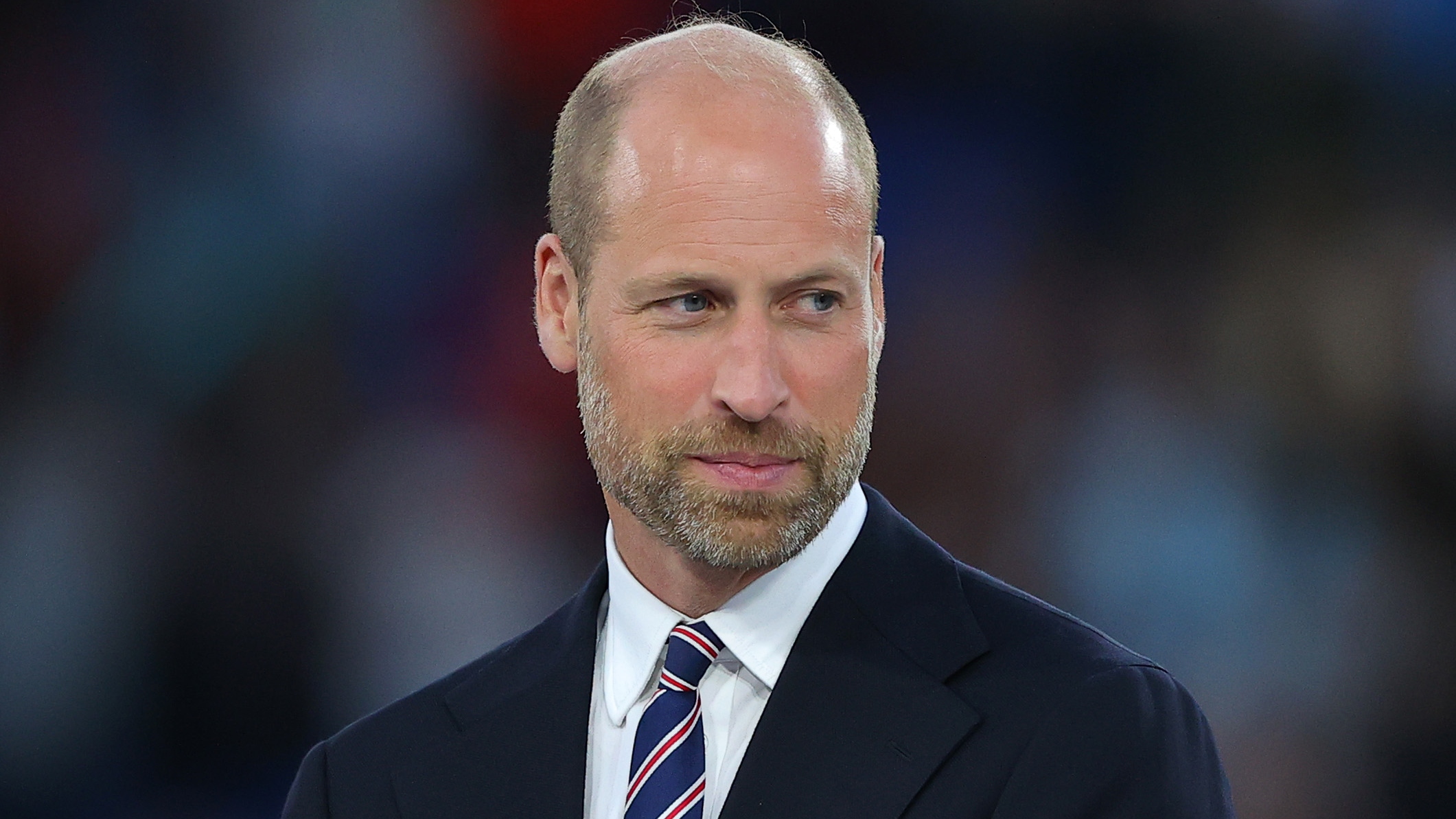 Prince William looks on in the presentation party after the UEFA Women&#039;s EURO 2025 Final match between England and Spain at St. Jakob-Park on July 27, 2025