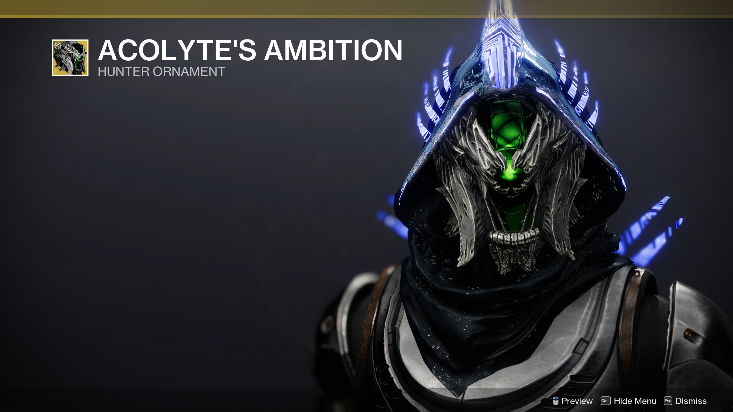 Destiny 2 Acolyte's Ambition ornament
