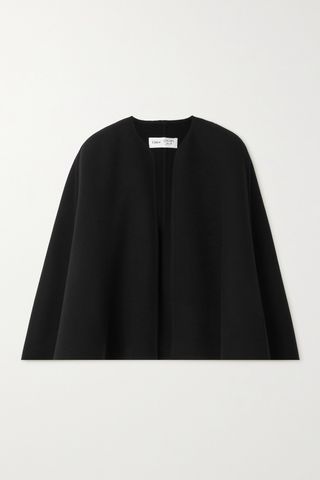+ Atelier Jolie wool and cashmere-blend cape on a plain backdrop