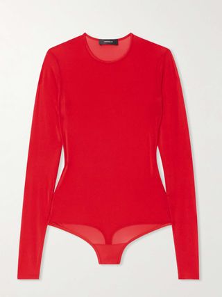 Stretch-Jersey Thong Bodysuit