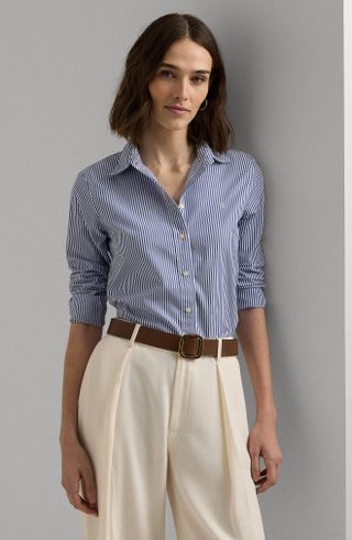 Lauren Ralph Lauren, Stripe Easy Care Cotton Shirt