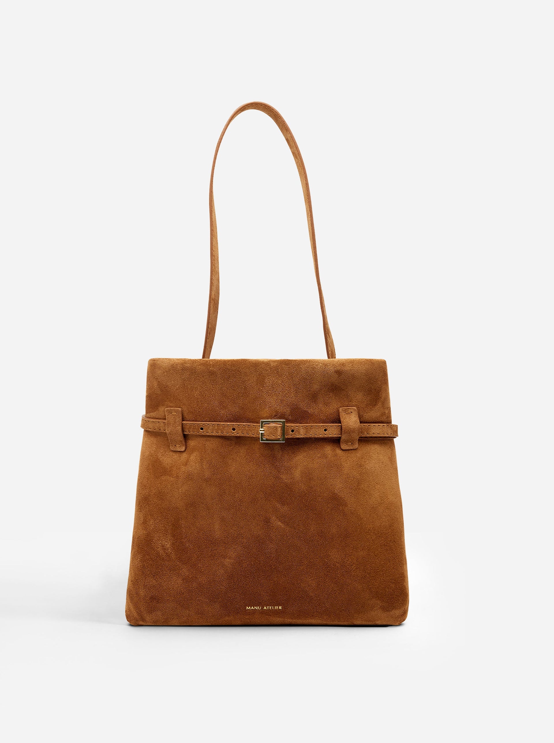 Mini Tote Du Jour Camel Suede