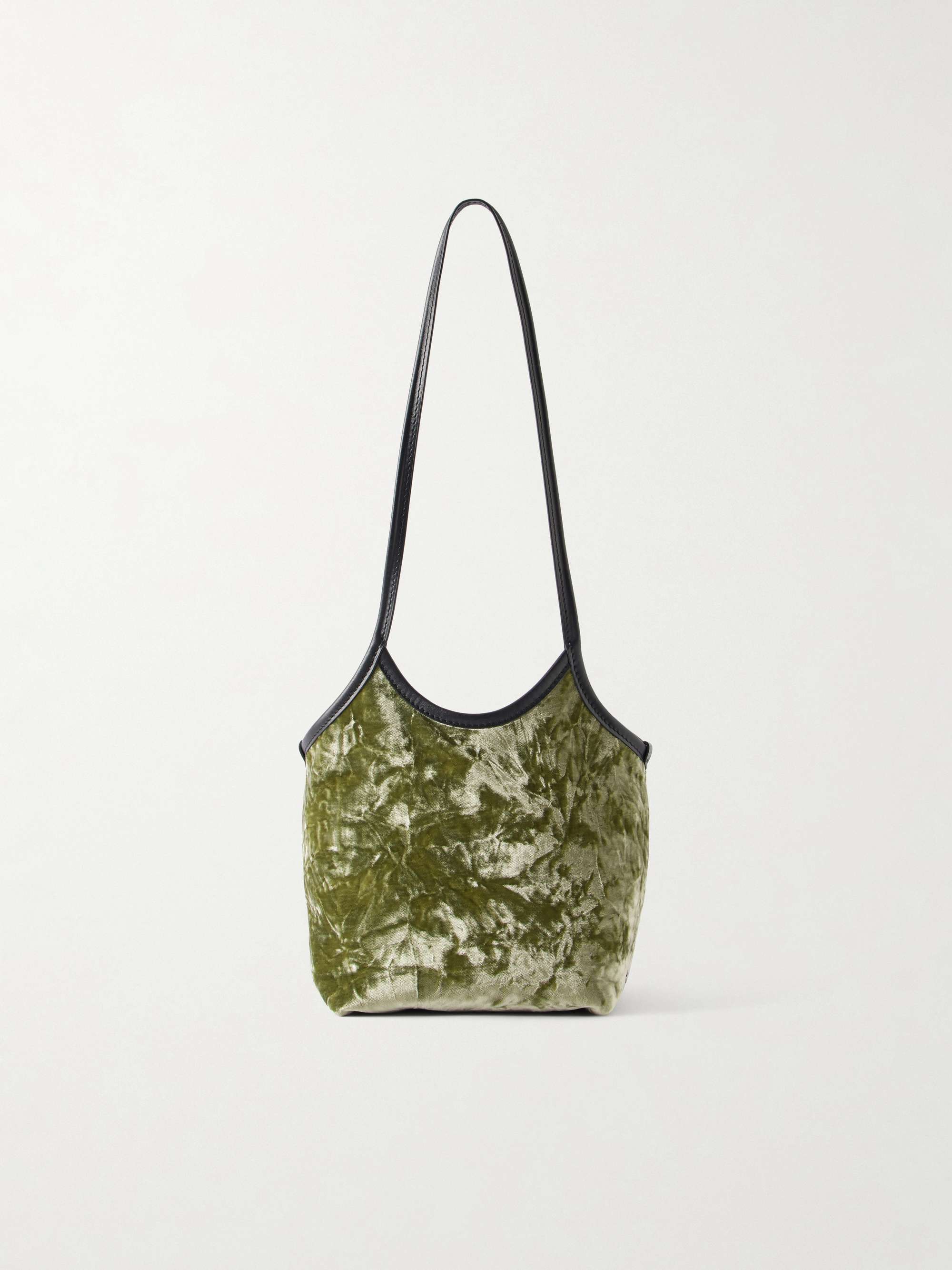 Cami Crushed-Velvet Shoulder Bag