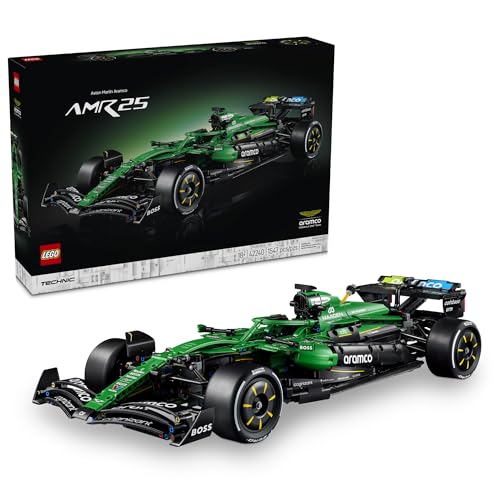Lego Technic Aston Martin Aramco Amr25 F1 Car - Building Set for Adults, Ages 18+ - Model Car Kit With Detailed Features - Bedroom or Desk Decor - Gift for Men & Women - 42240