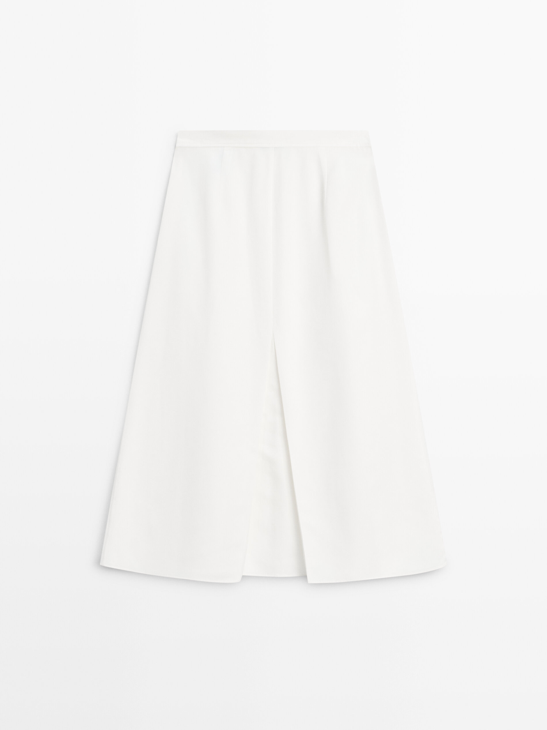 Midi Skirt With Box Pleats