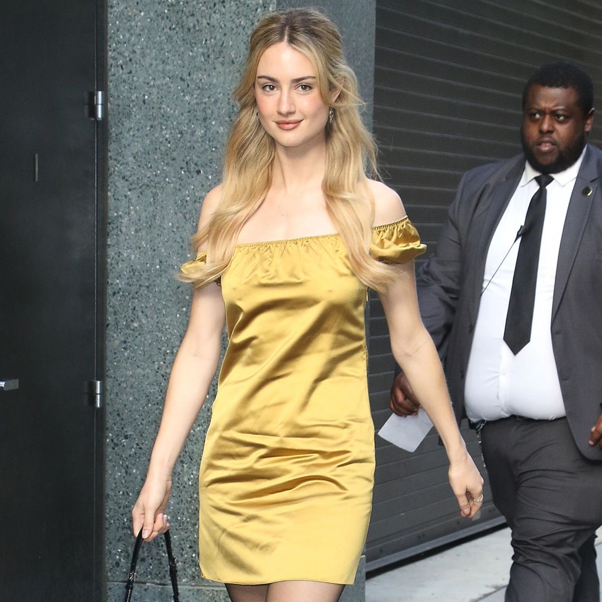 This Is the Pretty Dress Trend to Wear With Tights and Heels If You Want to Get Compliments This Fall