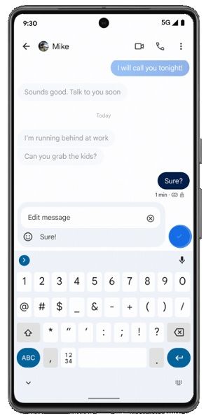 Users can edit their text in Messages within 15 minutes of sending it.