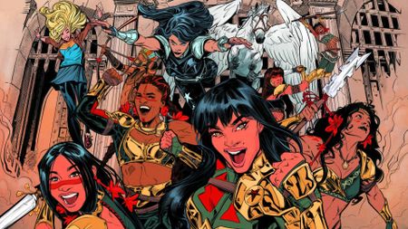 Trial of the Amazons #1 art