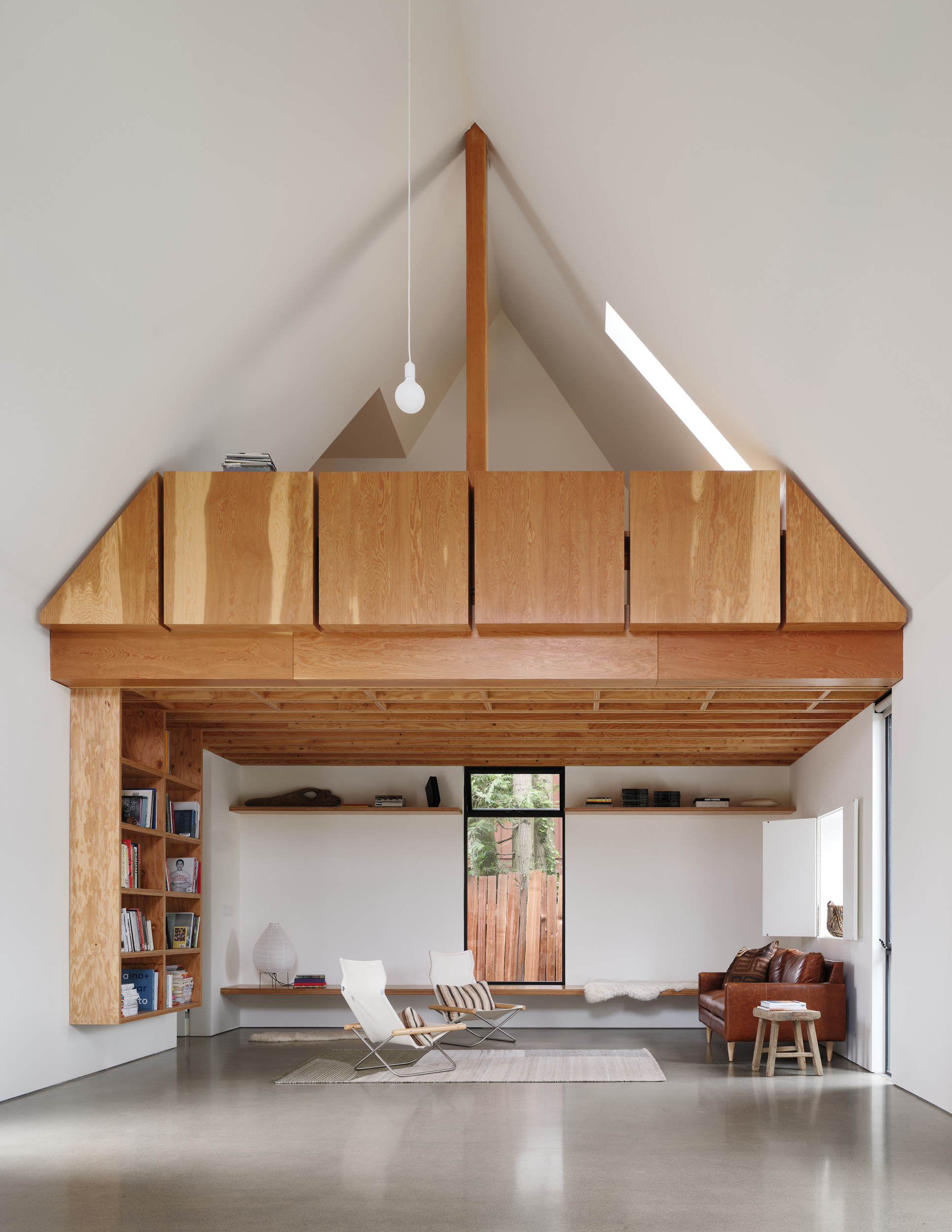 The mezzanine houses office space for the iolair foundation