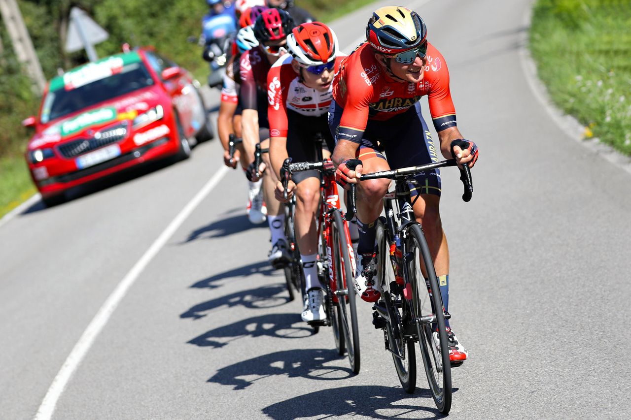 The break of the day on stage 14 of the Vuelta a Espana
