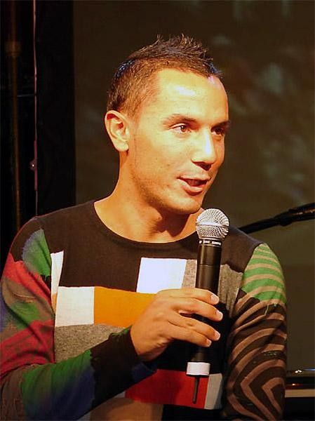 Joaquin Rodriguez speaks in the on-stage show.