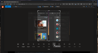 Microsoft Edge built-in image editor