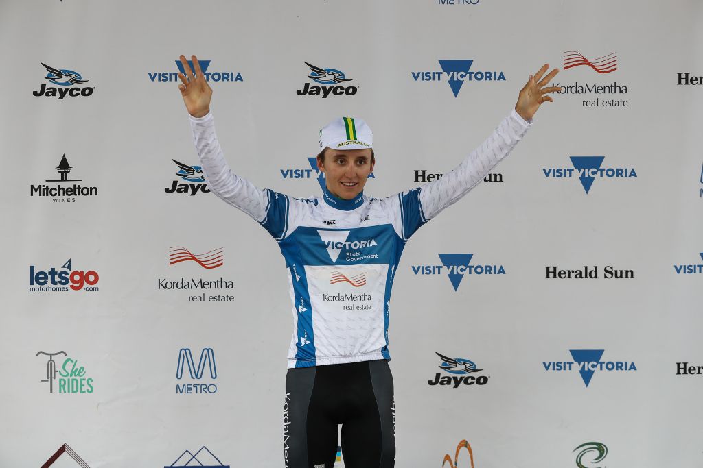 Best young rider and second place overall for Jai Hindley of the national team