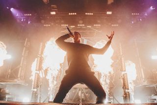 Parkway Drive performing at Golden Gods