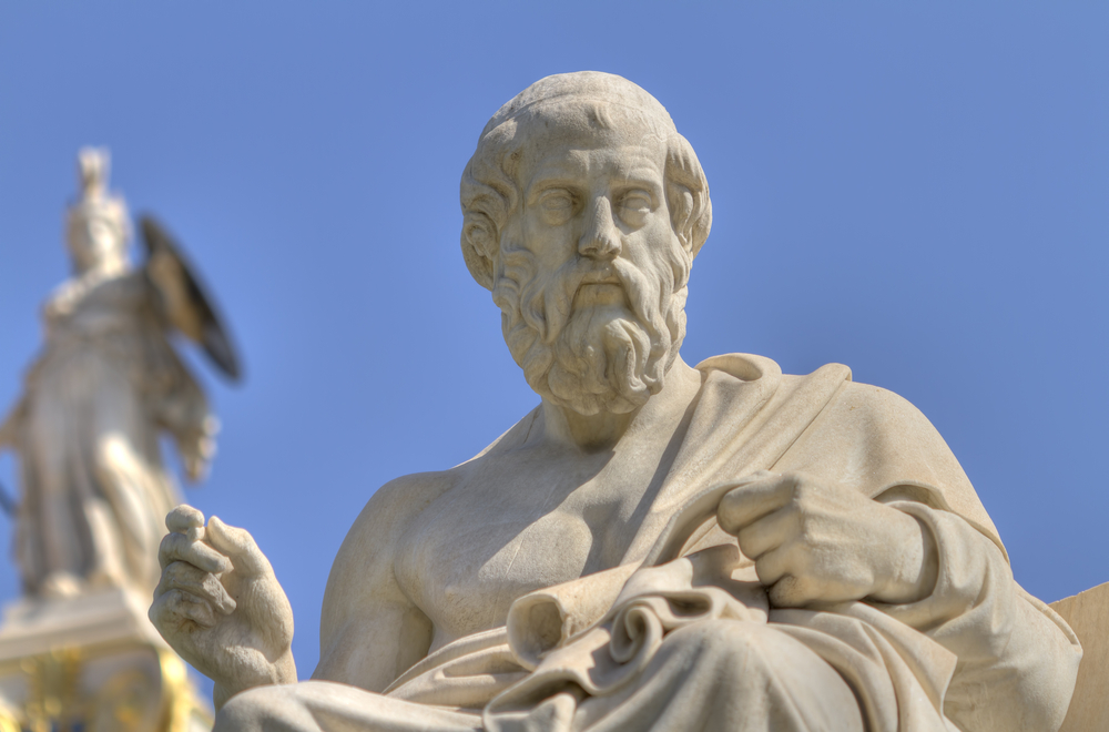 Statue of Plato at Academy of Athens, Greece