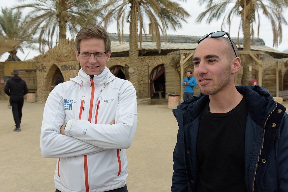 Sport director Kjell Carlstrom and manager Ran Margaliot