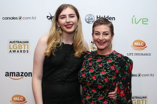 Georgie Stone and Rebekah Robertson at the Australian LGBTI Awards