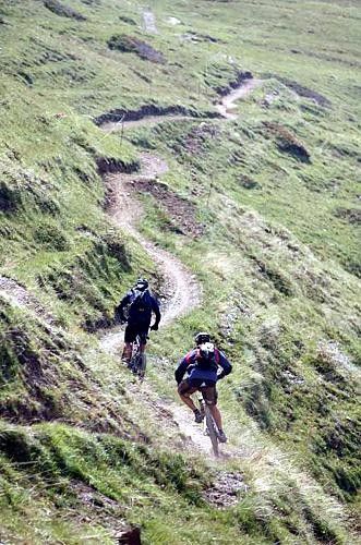 This IS singletrail heaven! They had it all to themselves, too!