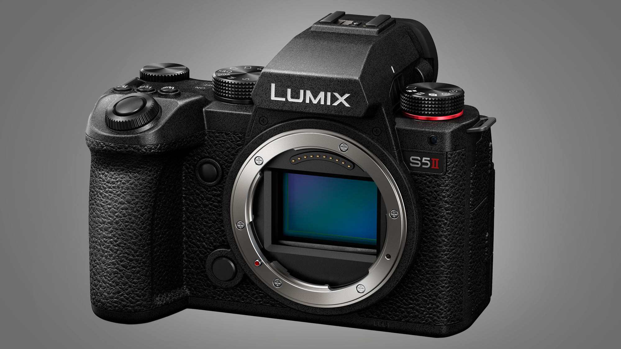 Panasonic Камера Lumix S5 II на сером фоне
