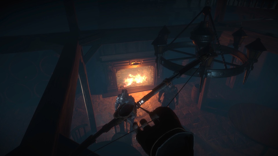 an image of a drawn bow and arrow in Thief VR