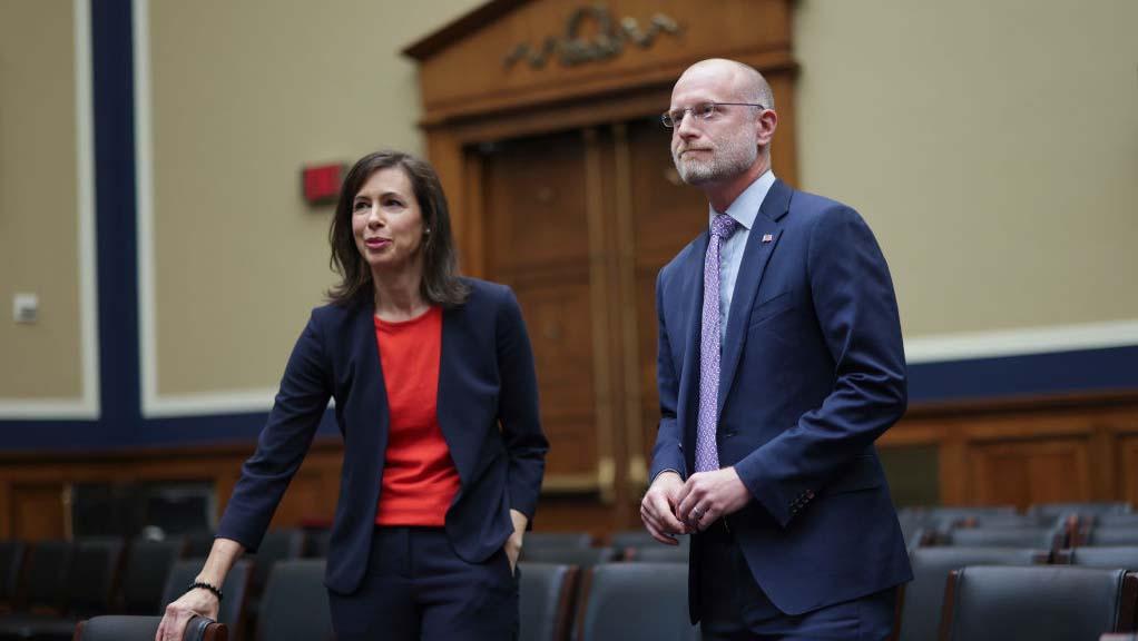 FCC members Jessica Rosenworcel and Brendan Carr