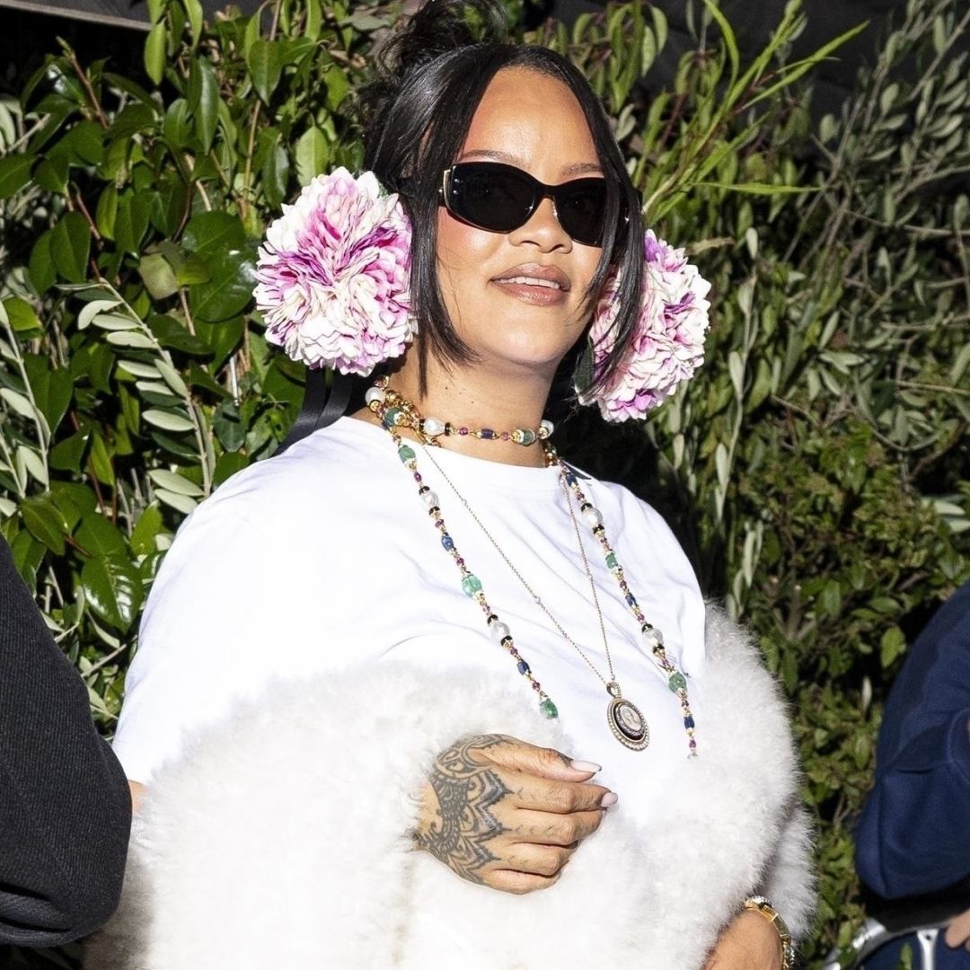 Rihanna was spotted at a Dior after-party wearing pieces from the Haute Couture Week runway show