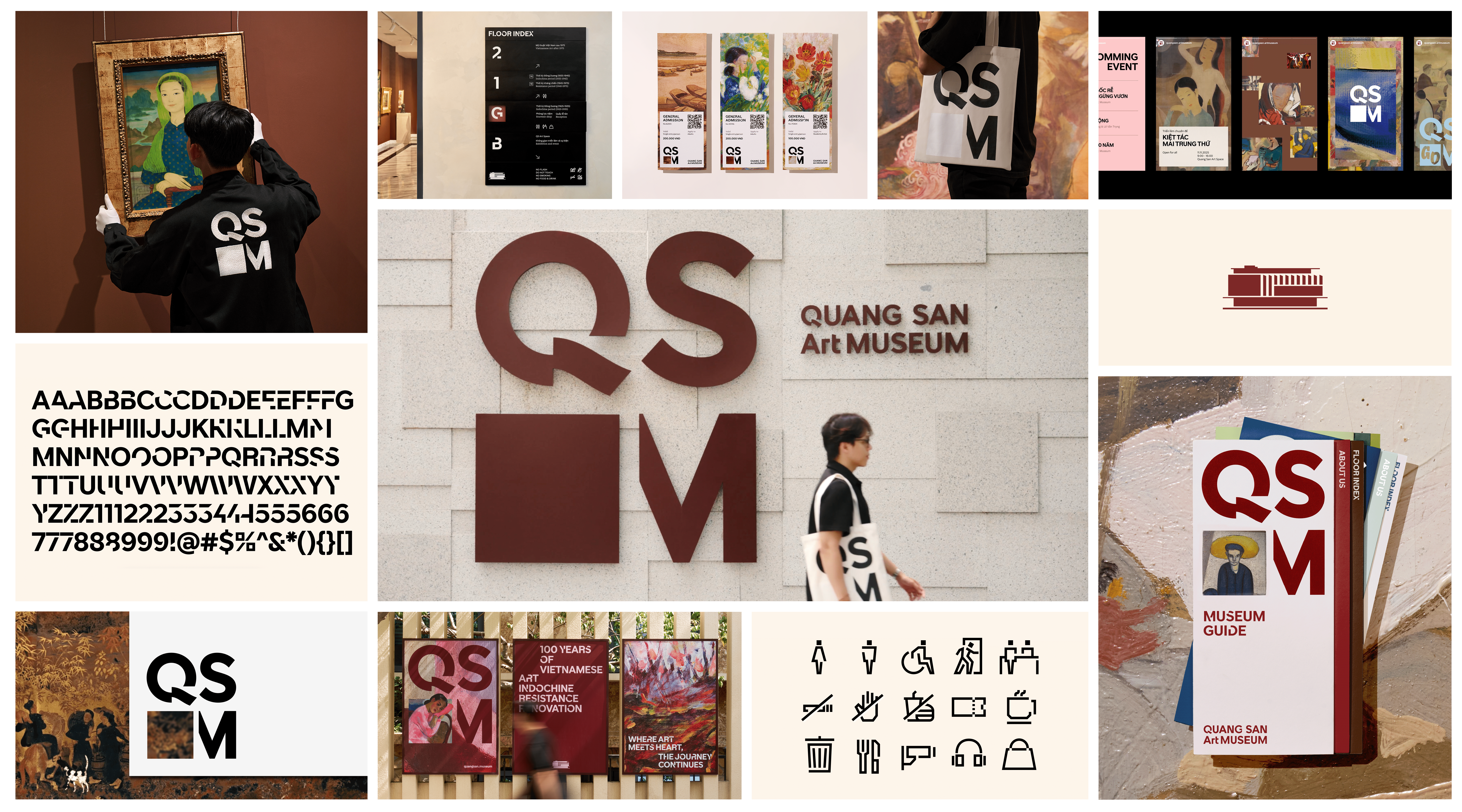 Quang San Art Museum rebrand by M — N Associates
