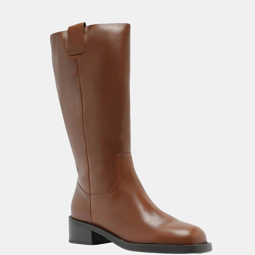 Image of brown leather boots