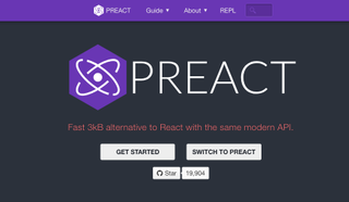 Preact is geared towards performance